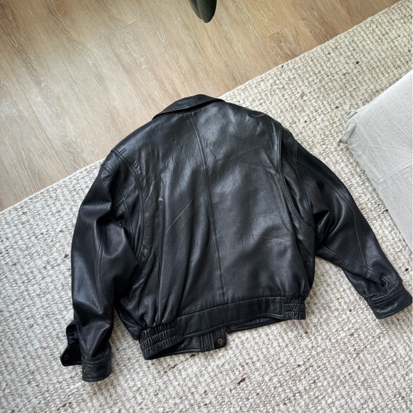 J. Park | genuine leather bomber jacket - Picture 7 of 15
